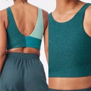 Outdoor Voices Venus Crop Tri Colored Crop Top Bra XS NWOT